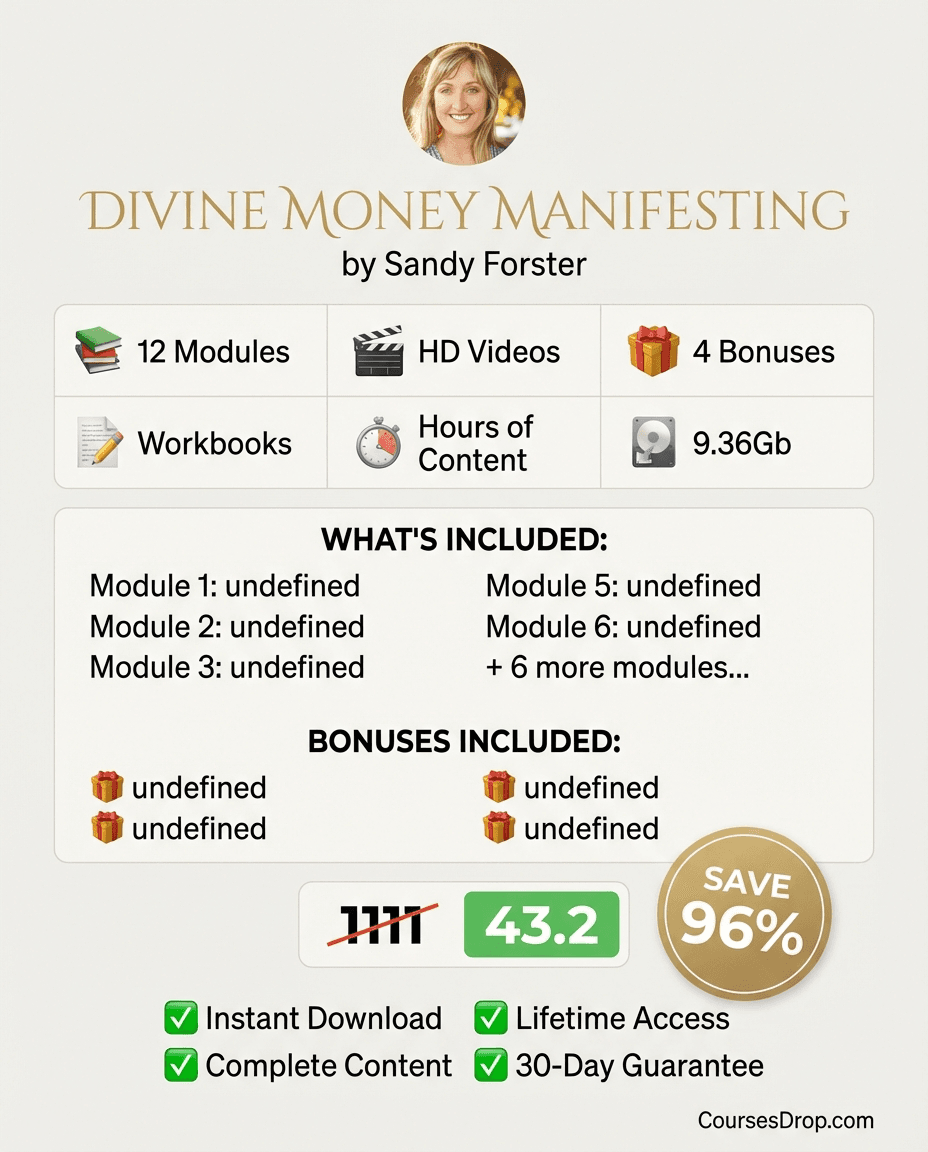 Divine Money Manifesting infographic