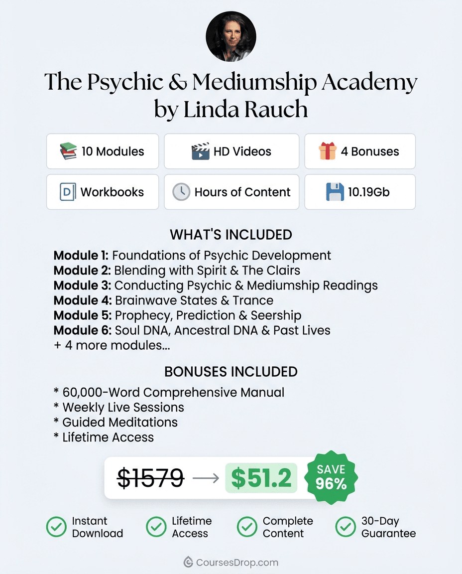 The Psychic & Mediumship Academy infographic